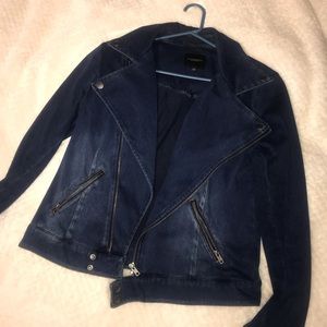 liverpool denim moto jacket